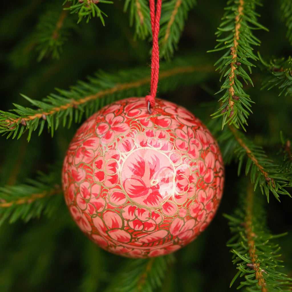 Bauble - Dusty Pink and Gold