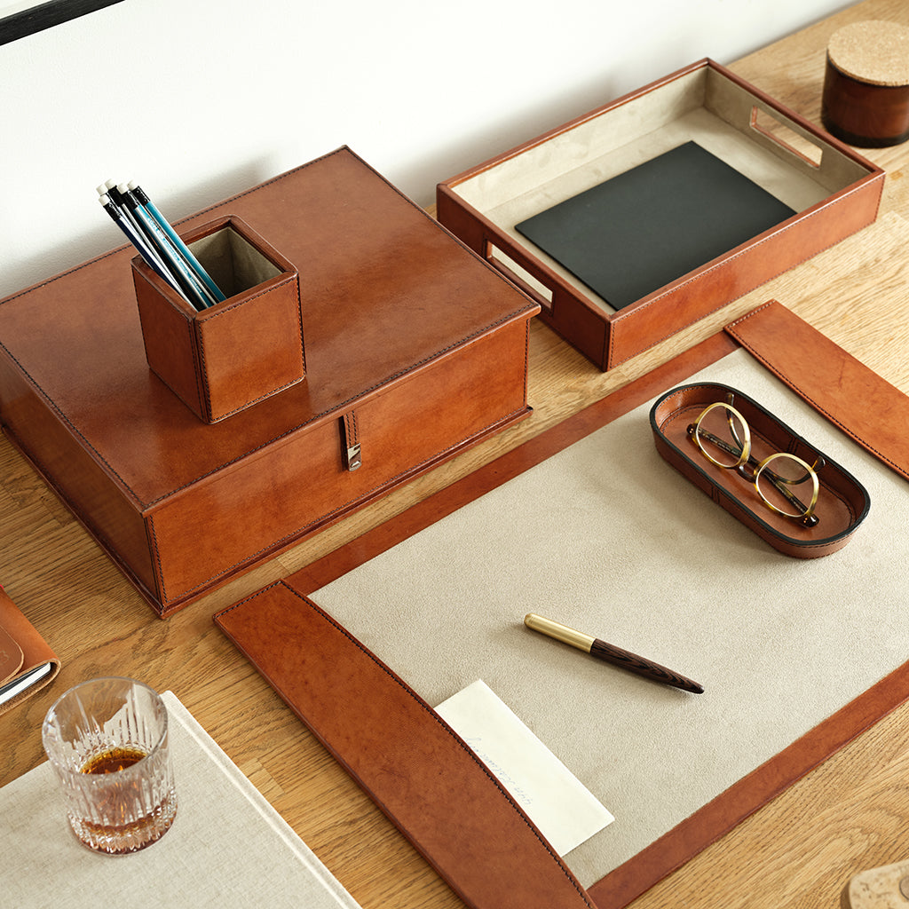 Desk Blotter - Leather