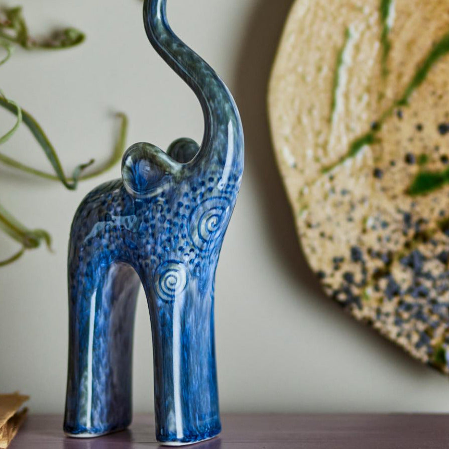 Longuro Deco Blue Elephant