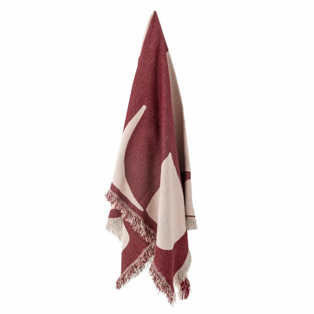 Red Olica Throw