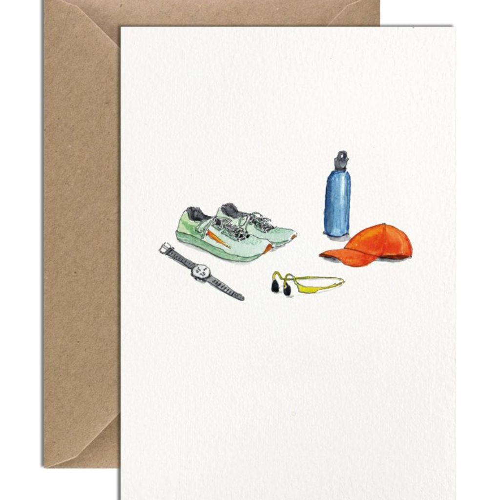 Running greetings card