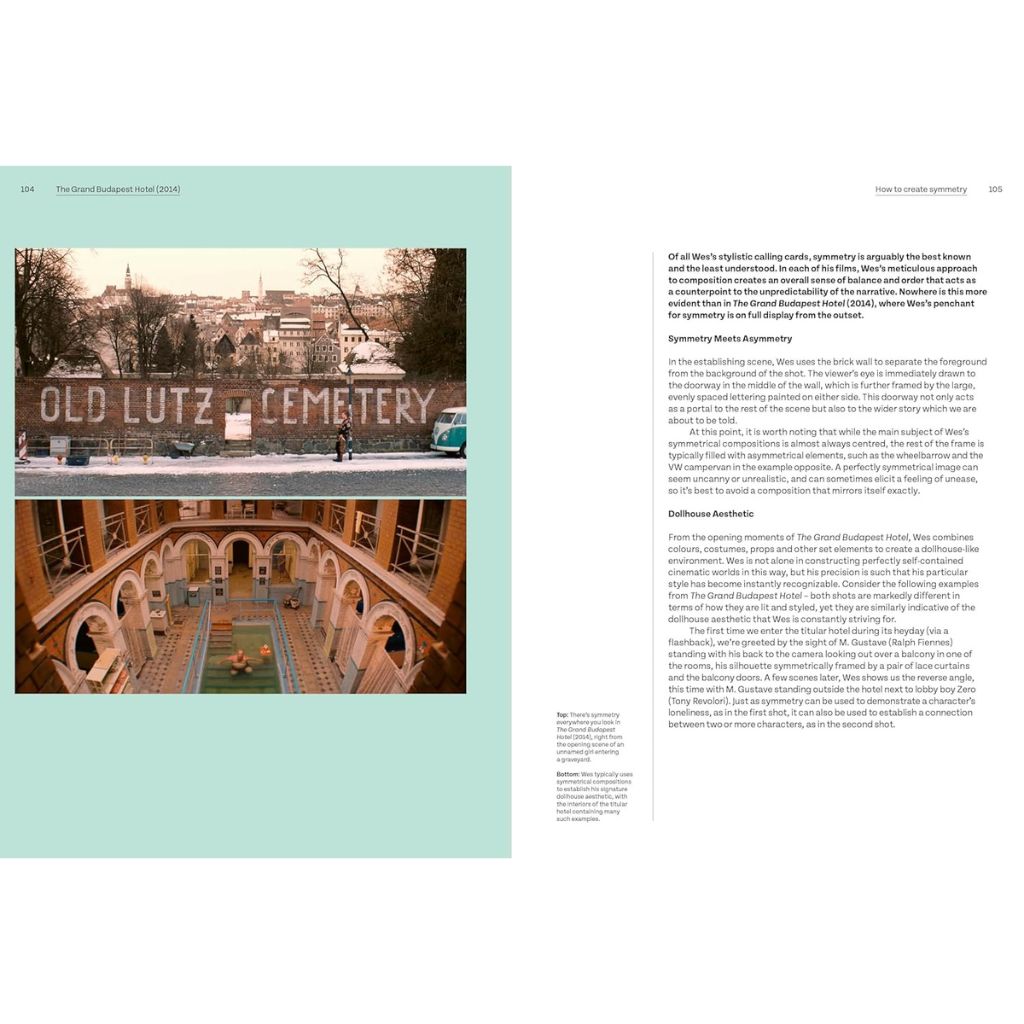 Book page with images of 'Old Lutz Cemetery' and a courtyard, alongside text on the right.