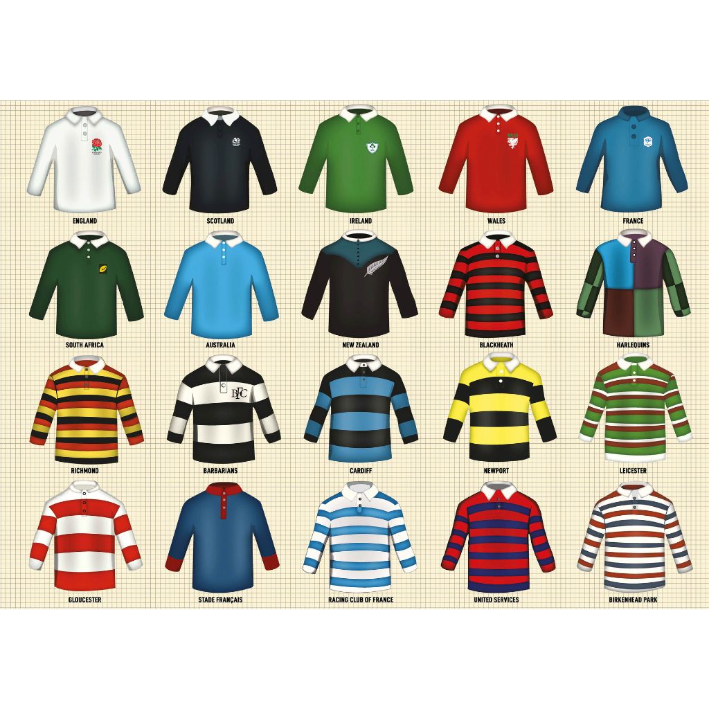 Rugby Vintage Shirts - Jigsaw