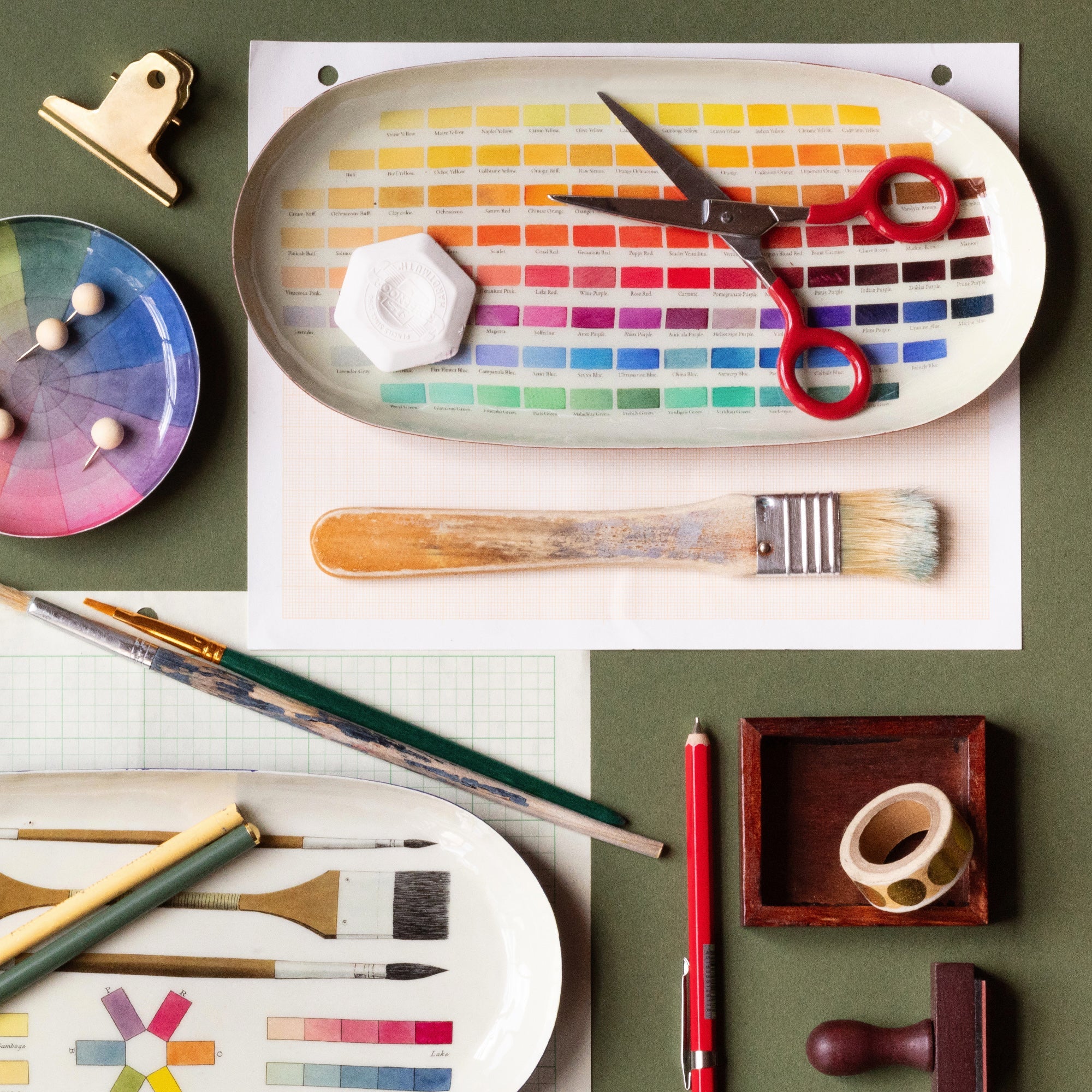 Enamel Printed Tray - Nomenclature of Colours - Life of Riley