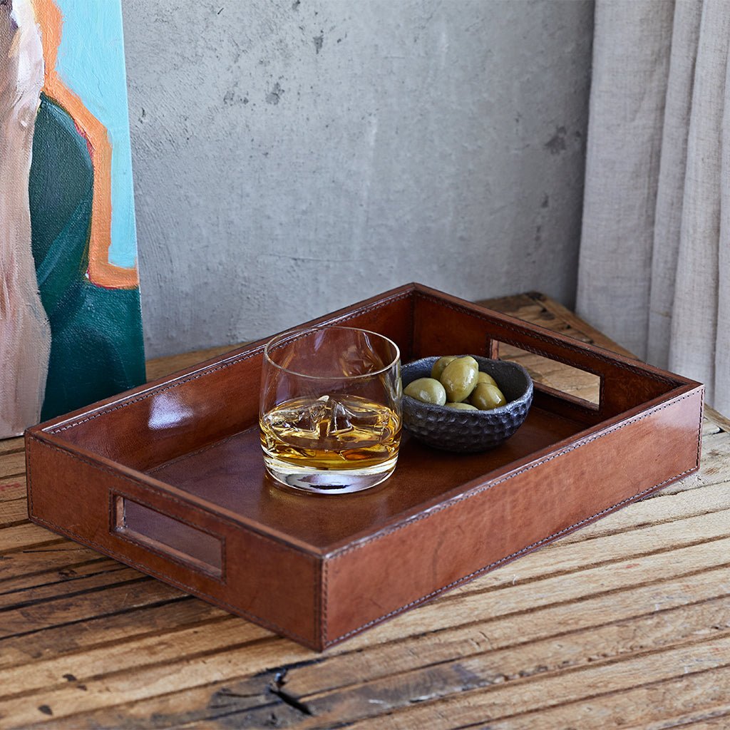 Leather Coffee Tray - Life of Riley
