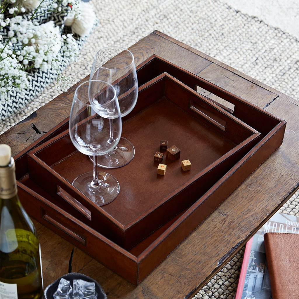 Leather Coffee Tray - Life of Riley