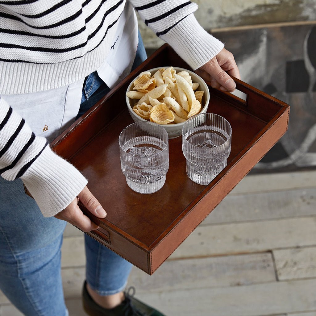 Leather Coffee Tray - Life of Riley