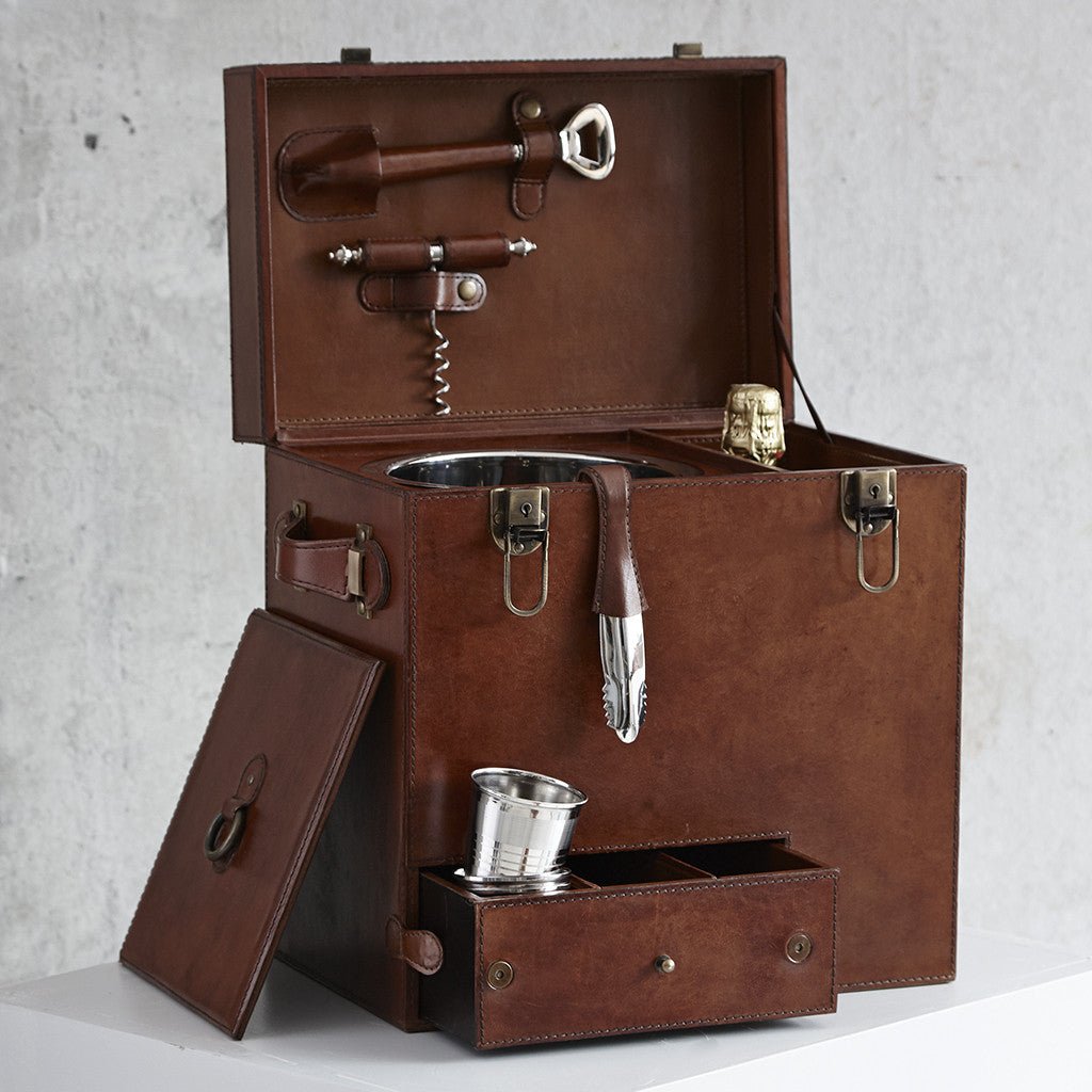 Leather Drinks Box - Life of Riley
