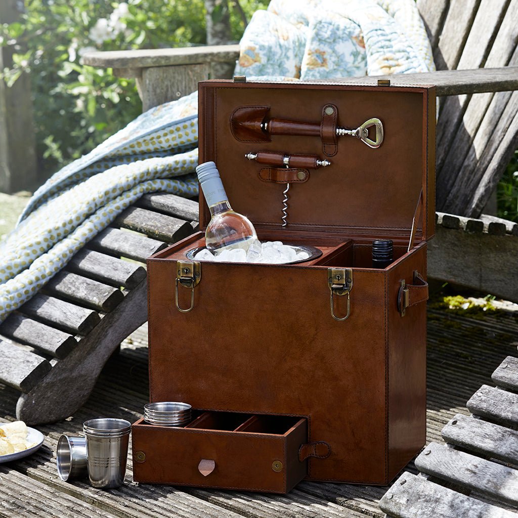 Leather Drinks Box - Life of Riley
