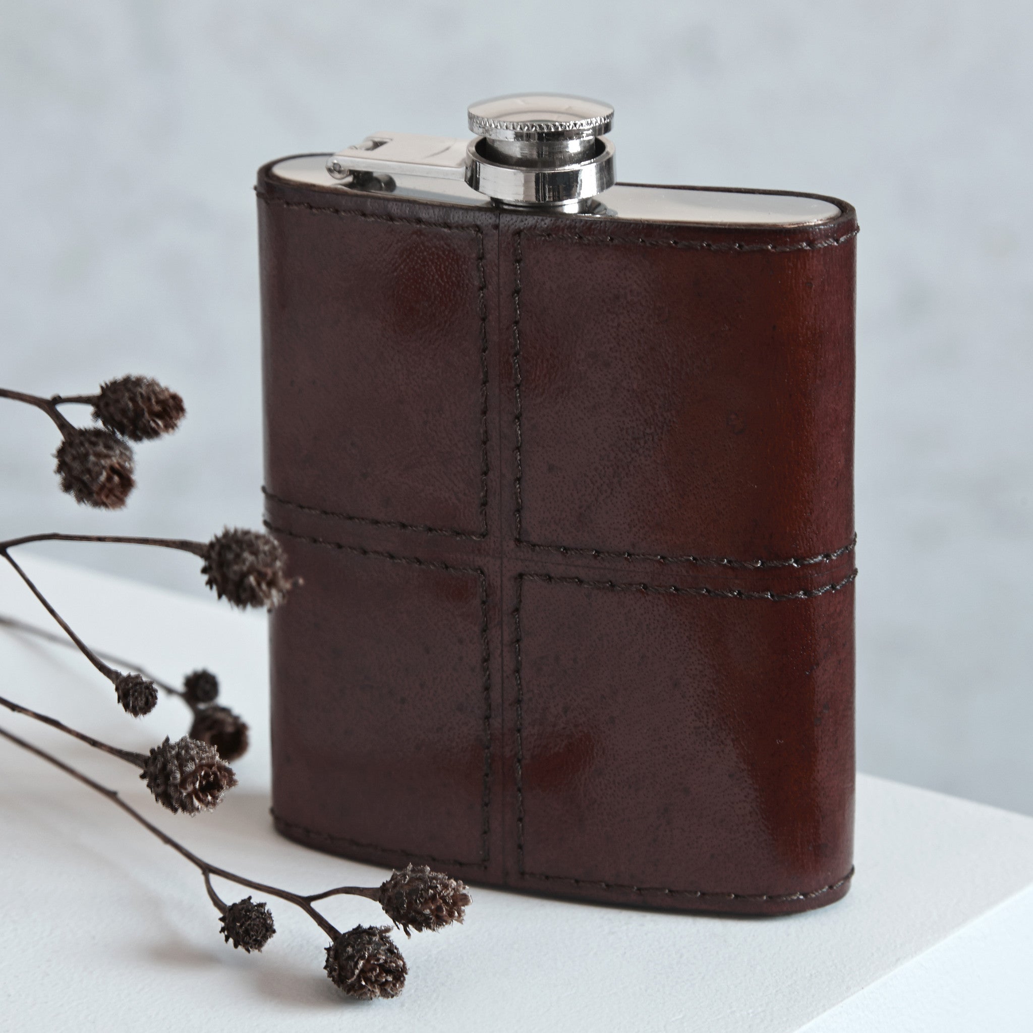 Leather Hip Flask - Life of Riley