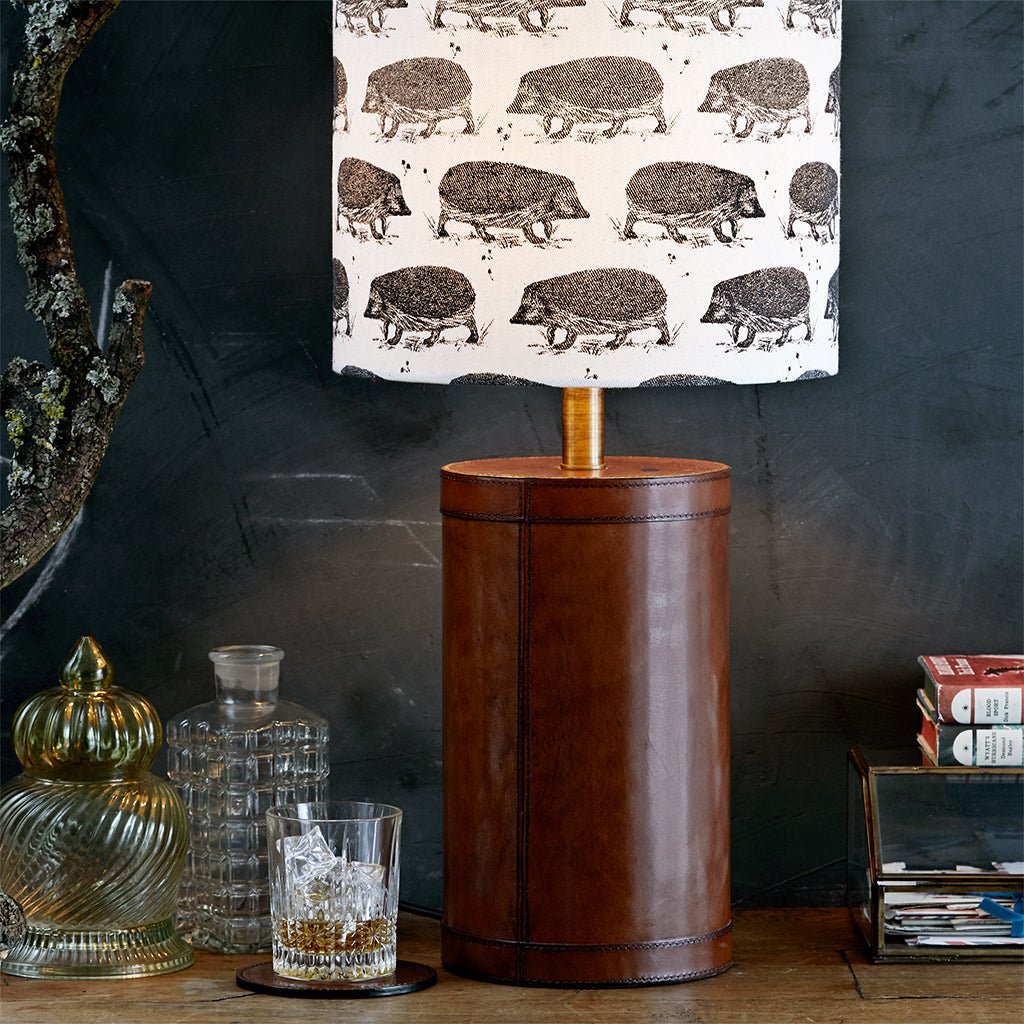 Leather Lamp Base - Life of Riley