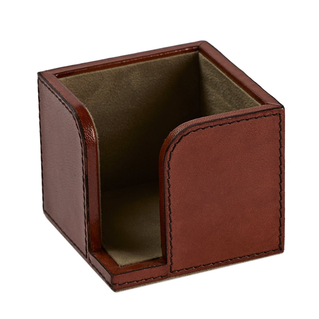 Leather Memo Block Holder Complete With Memo Note Block - Life of Riley