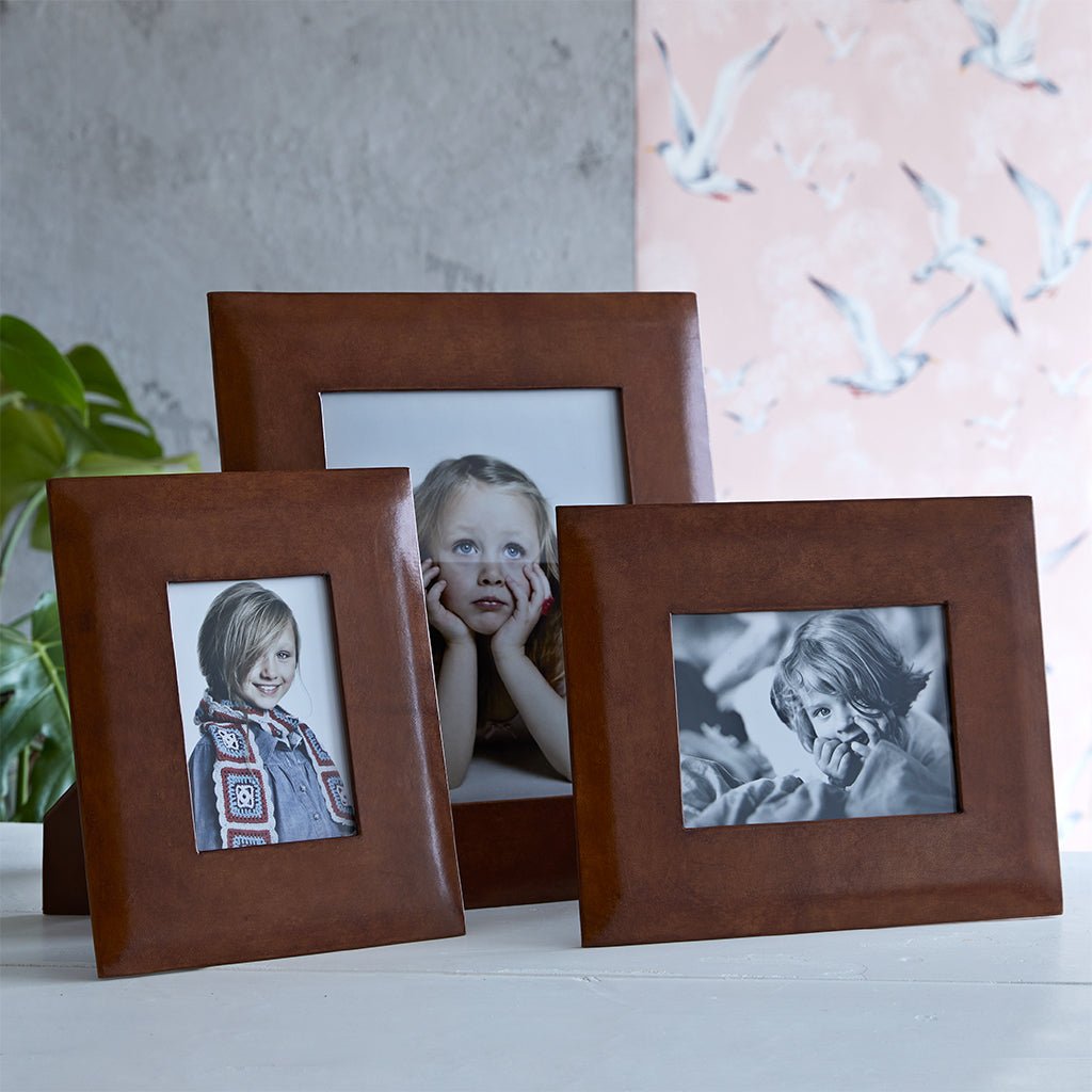 Leather Picture Frame. Three Sizes - Life of Riley