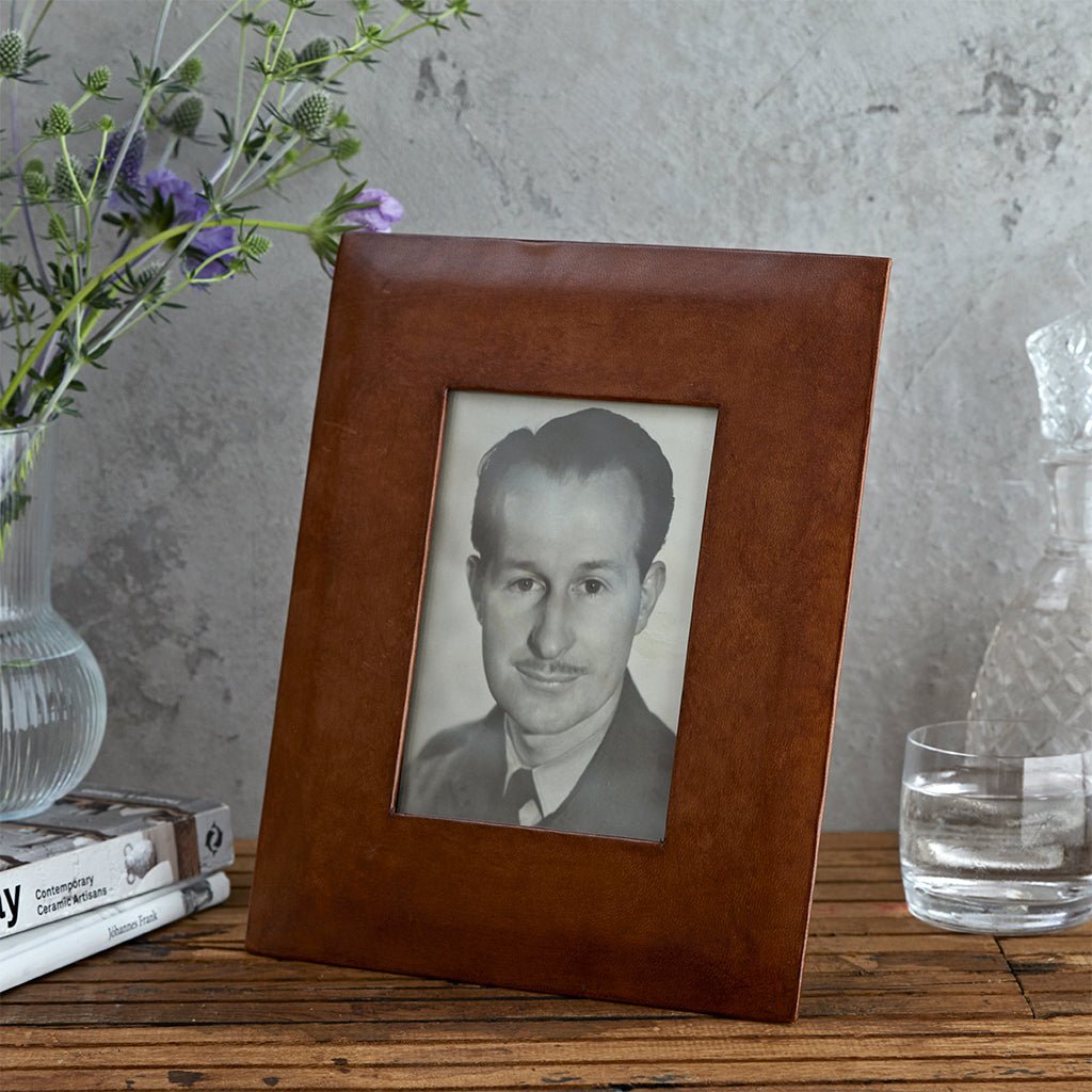 Leather Picture Frame. Three Sizes - Life of Riley