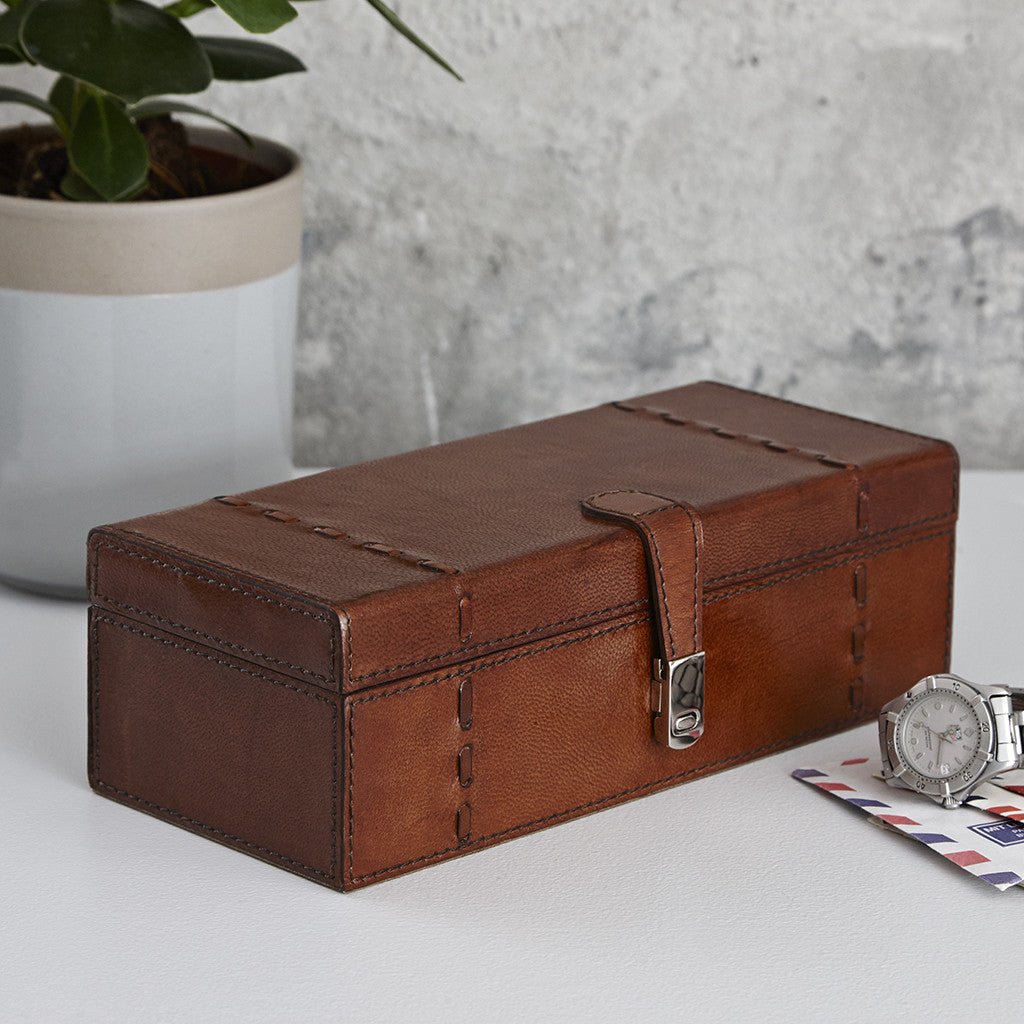 Leather Watch Box For Three - Life of Riley