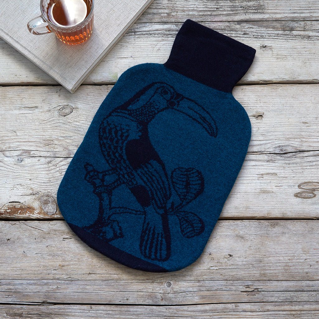 Merino Wool Toucan Hot Water Bottle Cover - Life of Riley