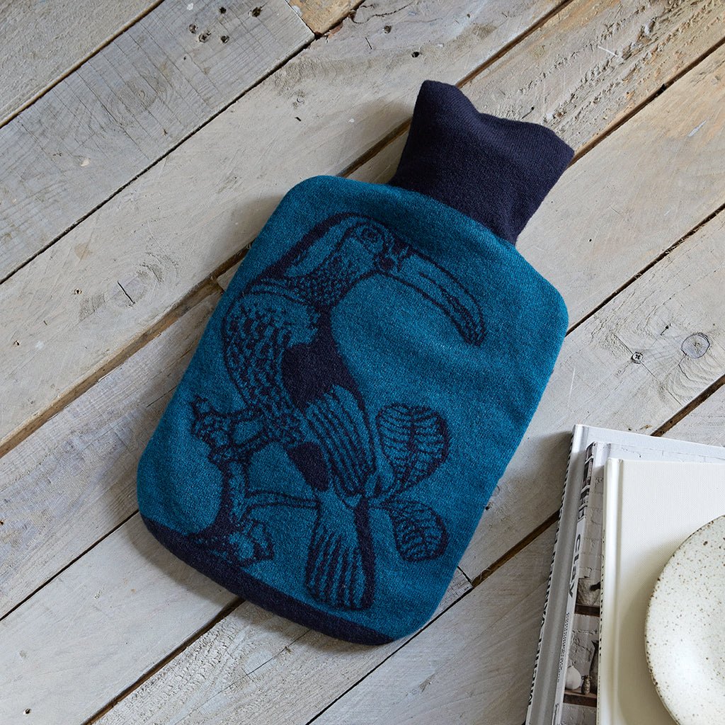 Merino Wool Toucan Hot Water Bottle Cover - Life of Riley
