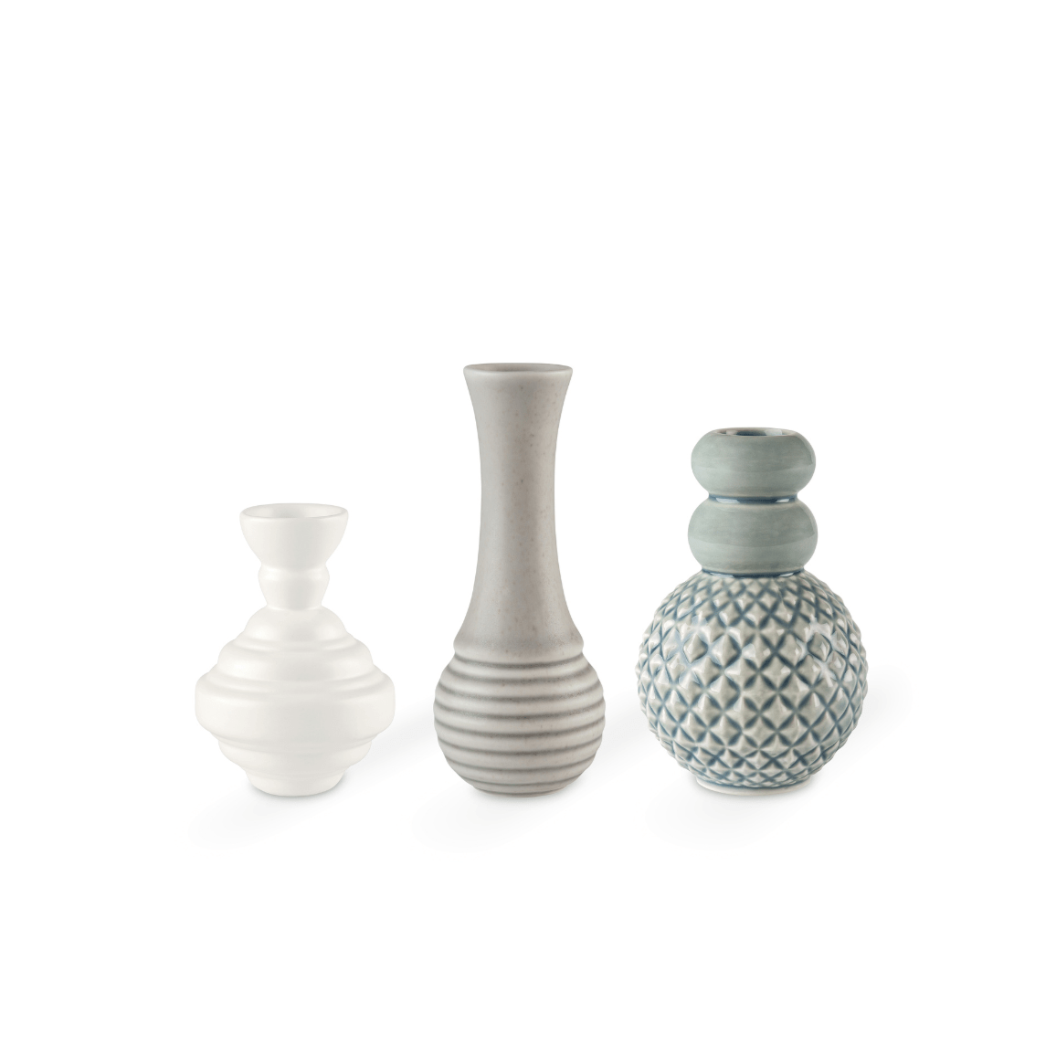 Samsurium Minibell - Set Of Three Vases - Blue Grey - Life of Riley