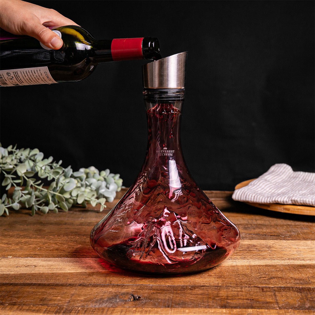 Topographic Wine Decanter - Mount Everest - Life of Riley