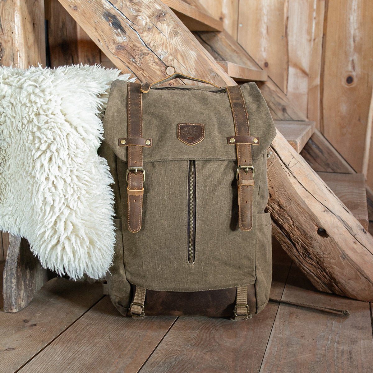 Waxed Canvas Backpack - Life of Riley