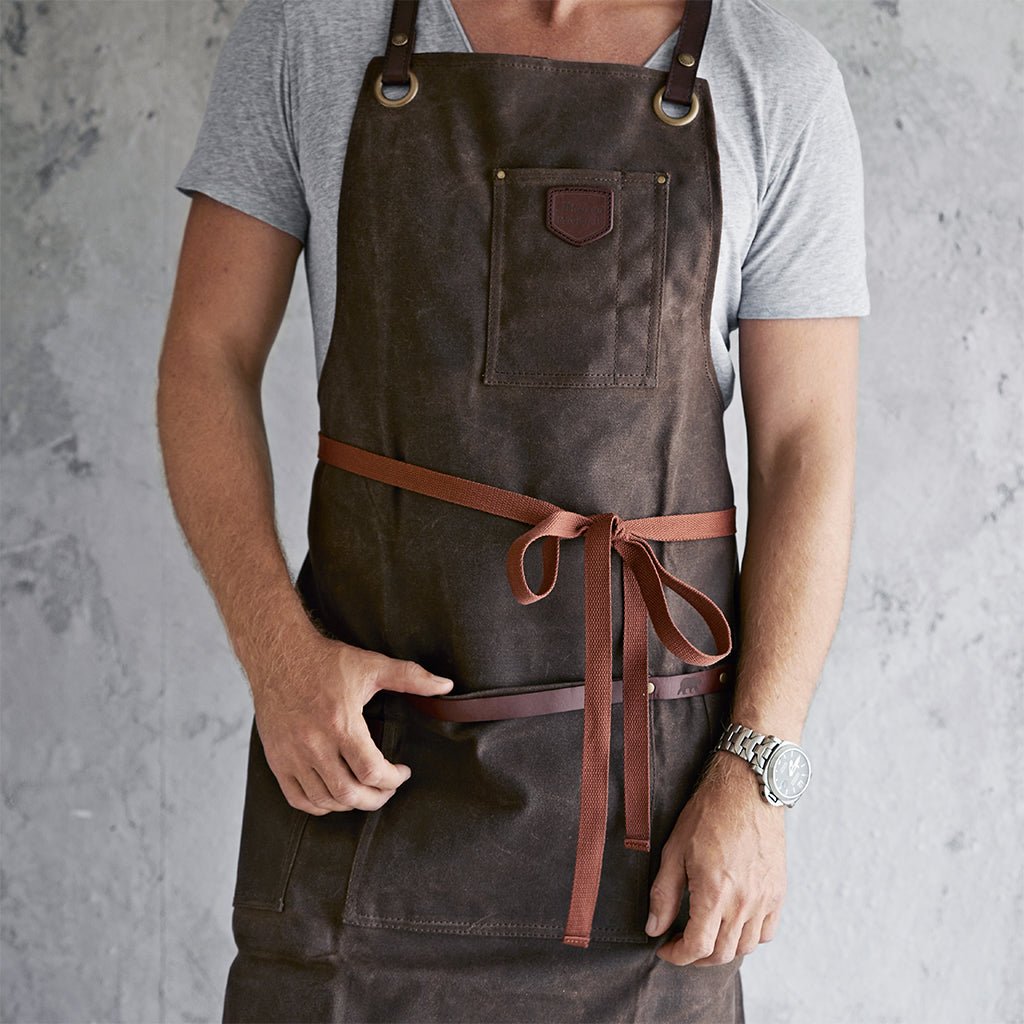 Waxed Canvas & Leather Apron - Life of Riley