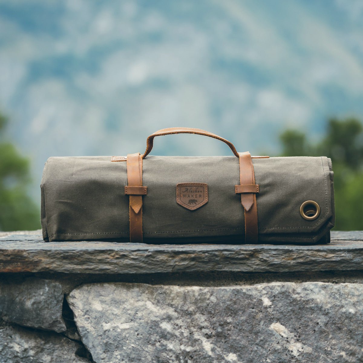 Waxed Canvas & Leather Picnic Rug - Life of Riley