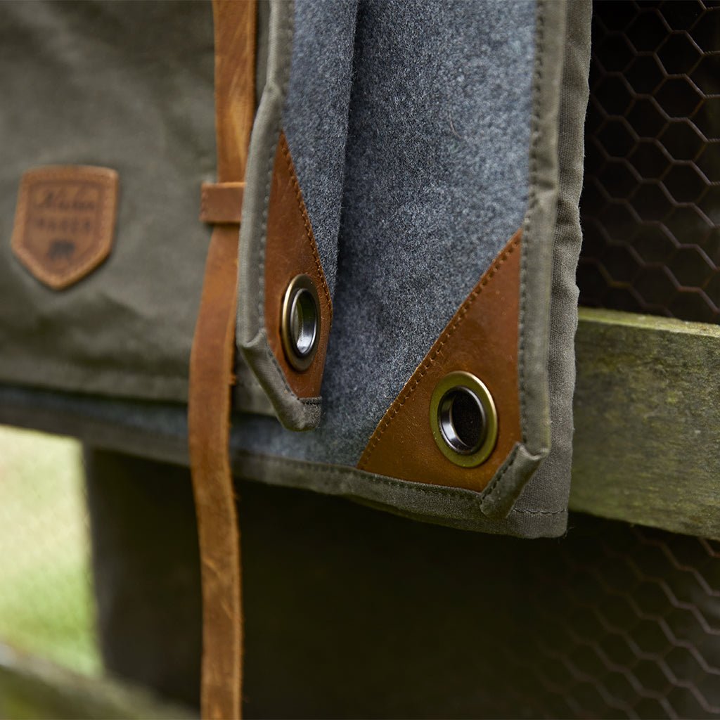 Waxed Canvas & Leather Picnic Rug - Life of Riley