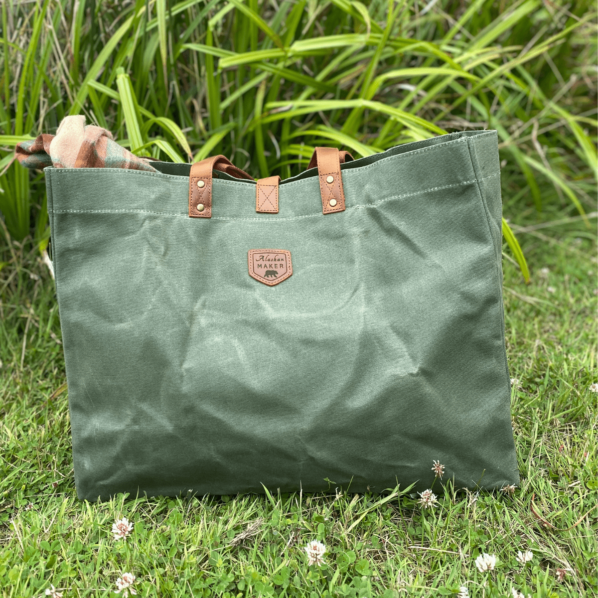 Waxed Canvas Tote Bag - Life of Riley