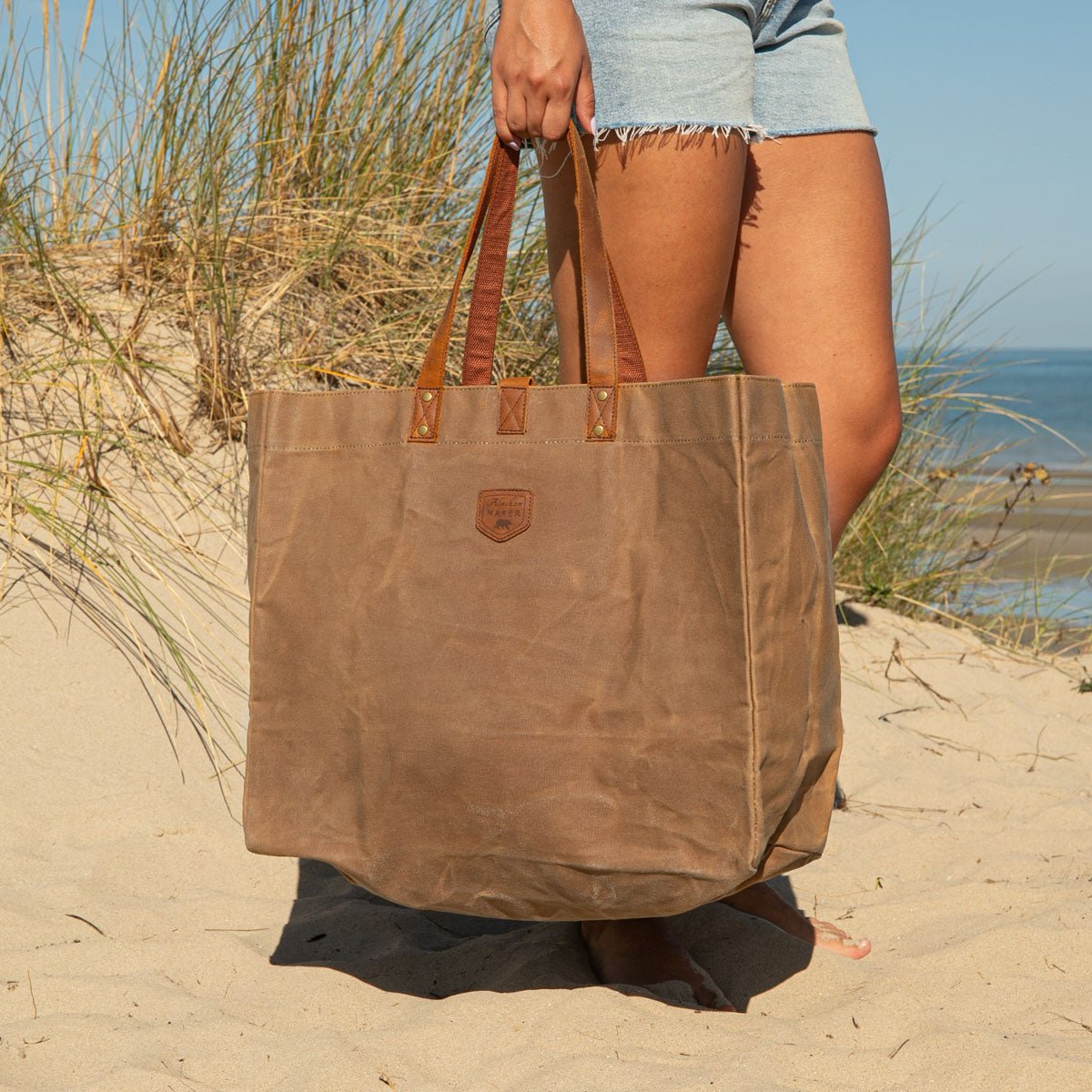 Waxed Canvas Tote Bag - Life of Riley