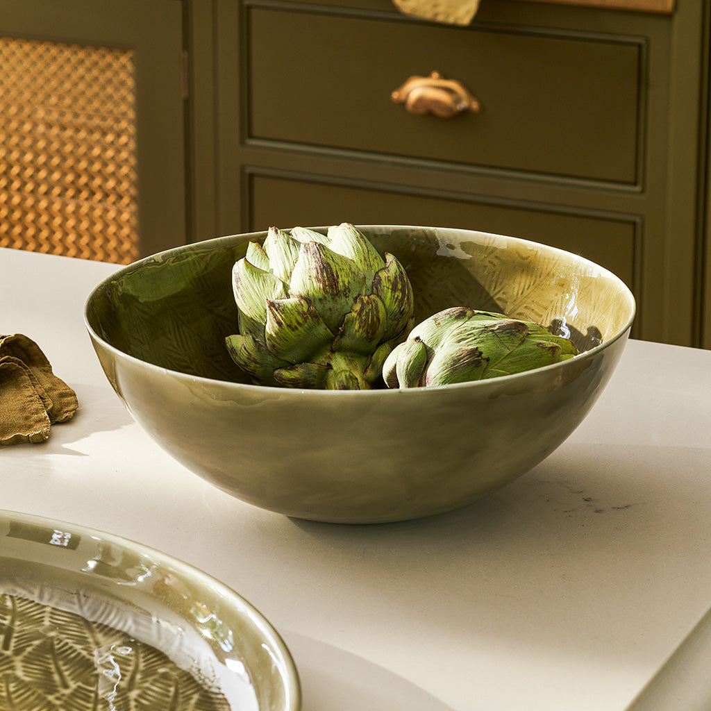 Serving Bowl - Moss Green