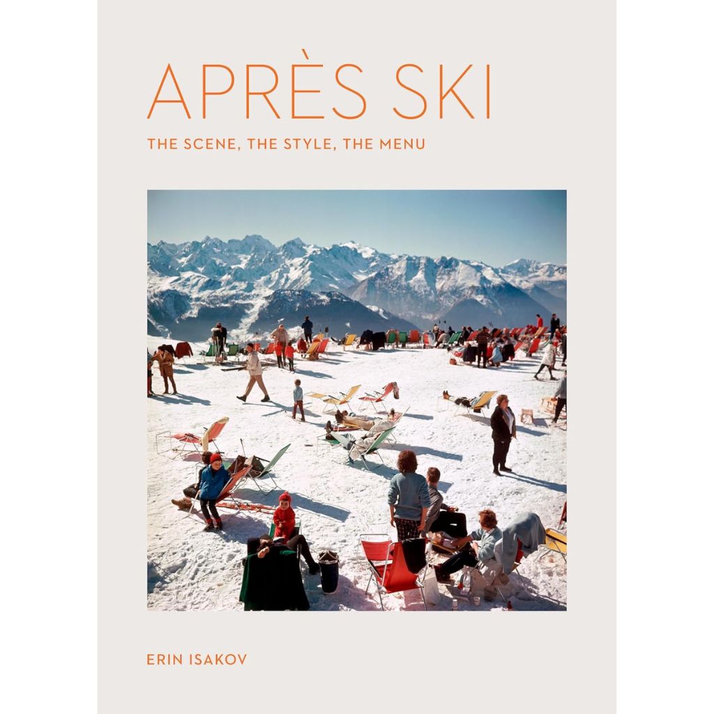 Book cover of 'Après Ski' with people in a snowy mountain setting.