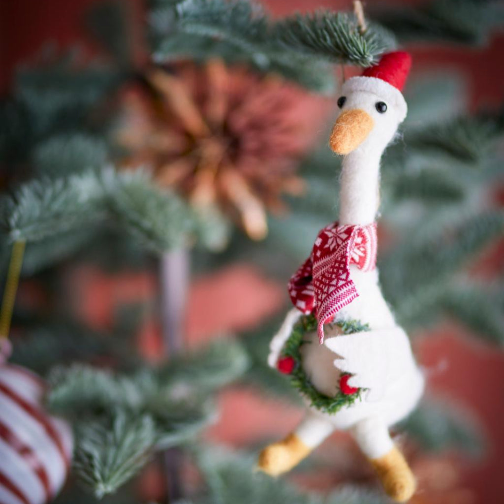 Arlo Christmas Goose Decoration