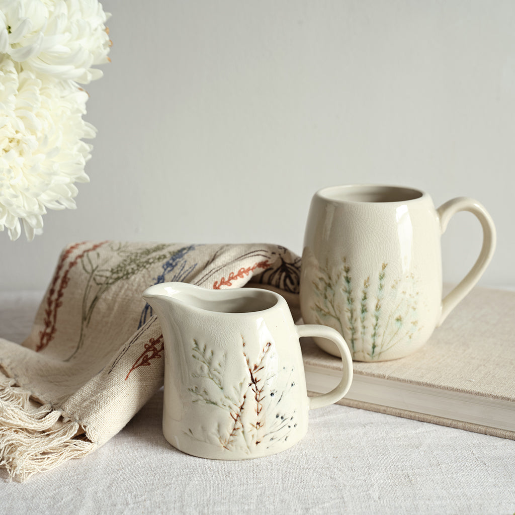 Bea Milk Jug, Mug and Tea Towel