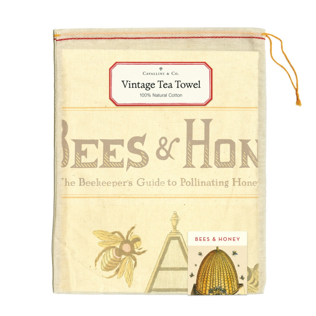 Beekeepers Guide To Pollinating Tea Towel