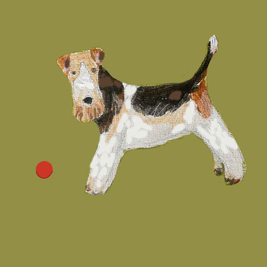 Betty Loves Her Ball Greeting Card