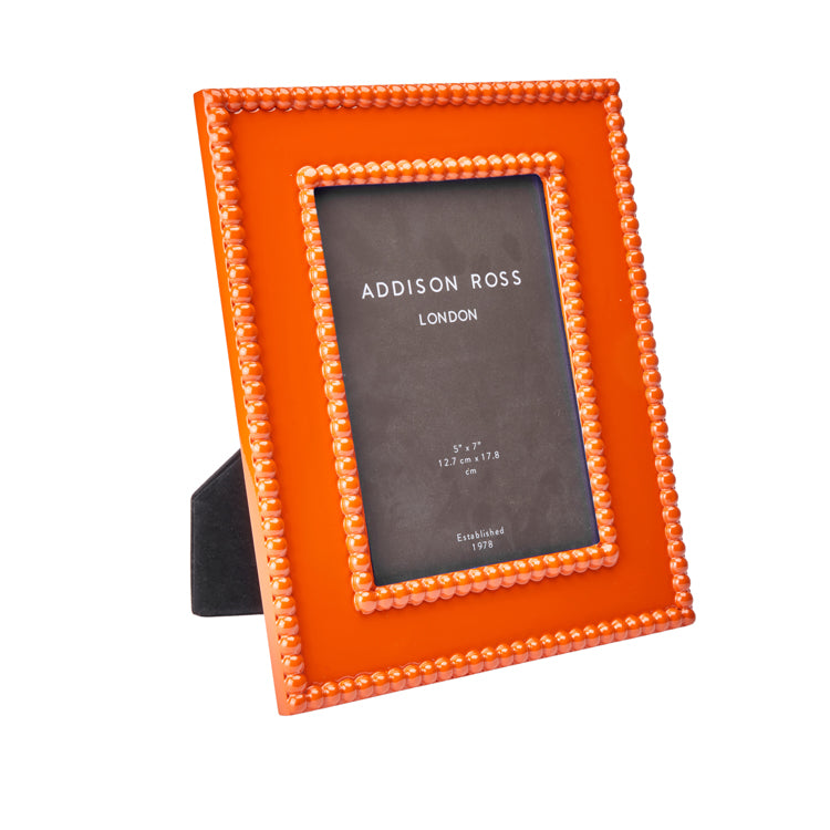 orange photo frame