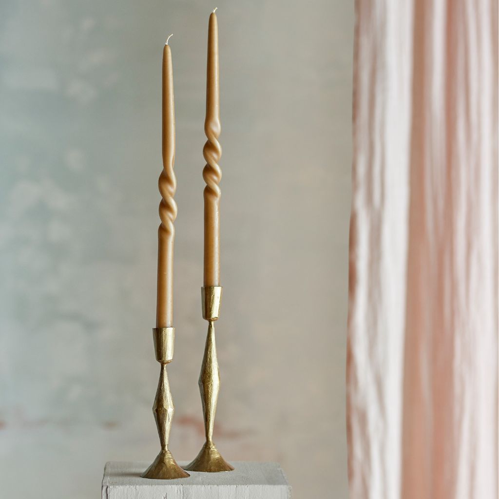 Bronze Twist Candle - Set of Two