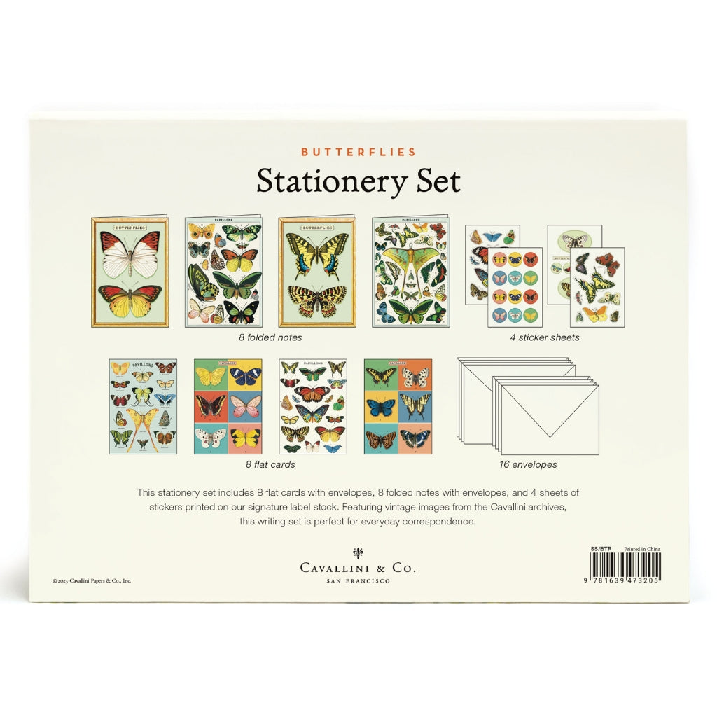 Butterflies Stationery Set