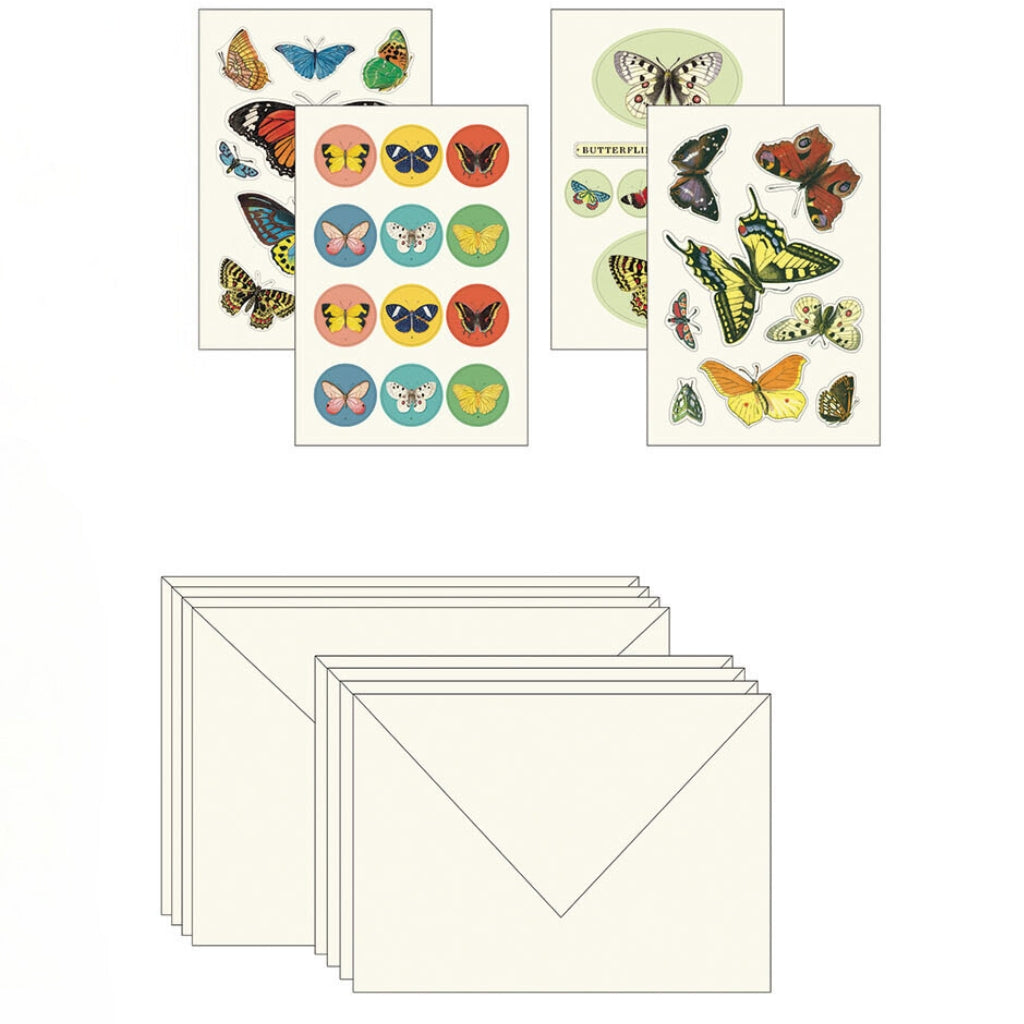 Butterfly stationery set