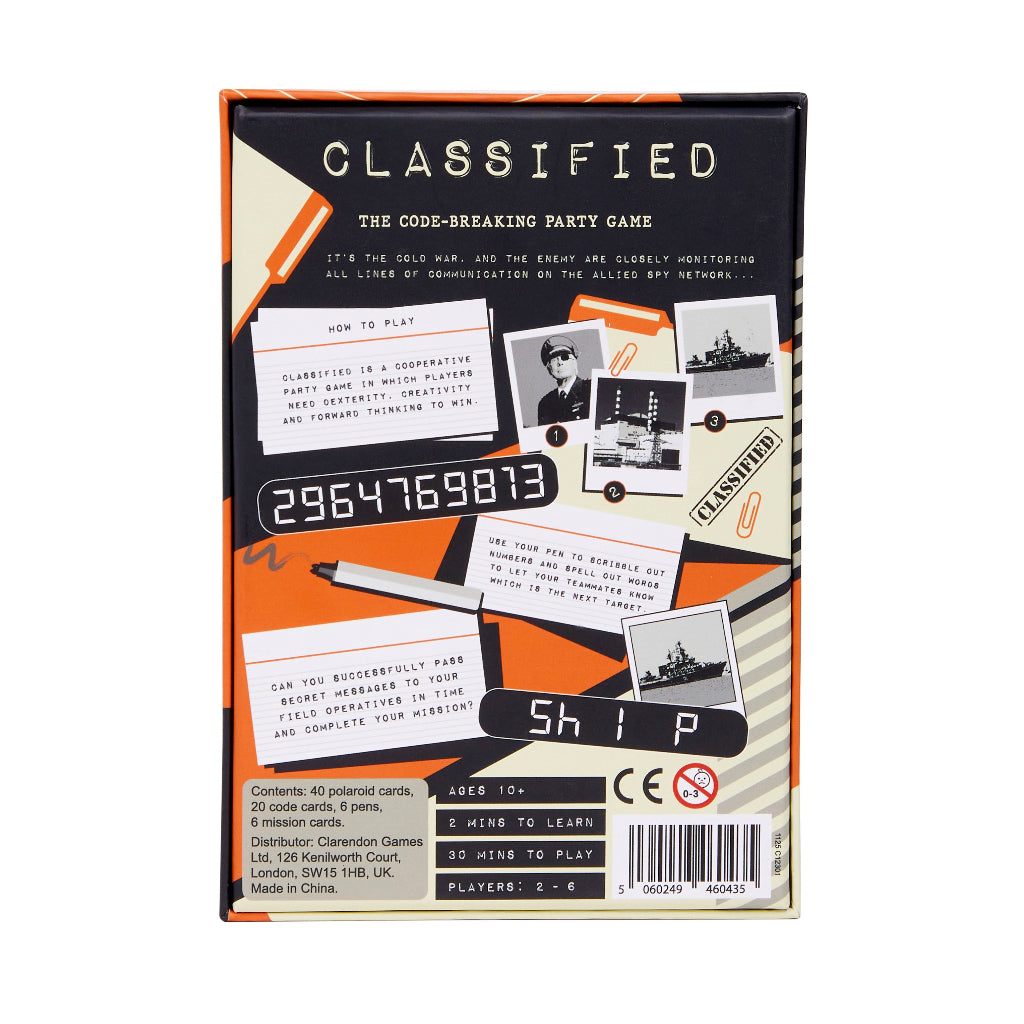 Back view of a game box with text and graphics on a white background