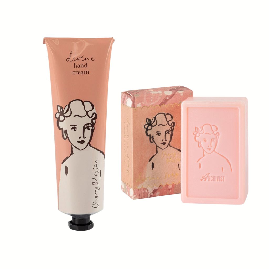 Hand cream and soap set 