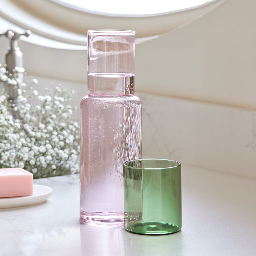 Duo tone carafe pink & green