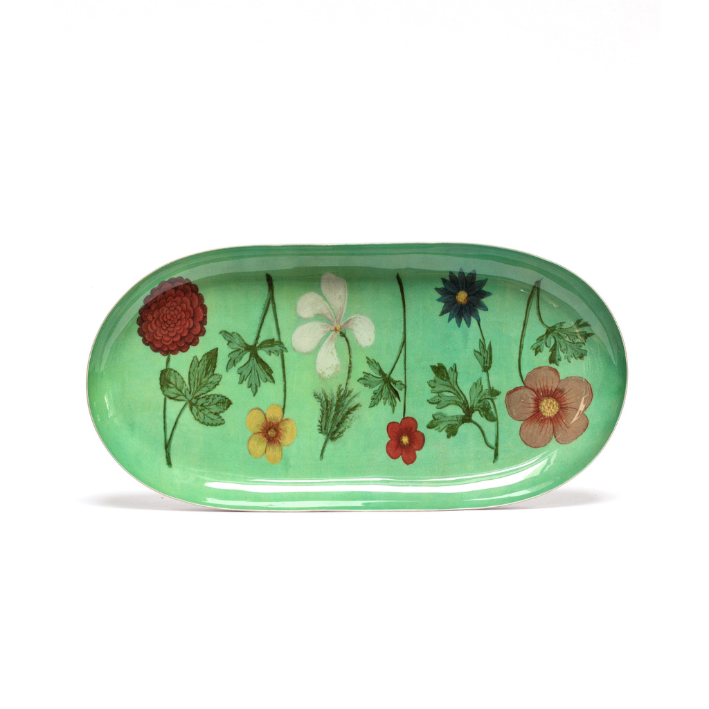 Enamel Tray Festival of flowers