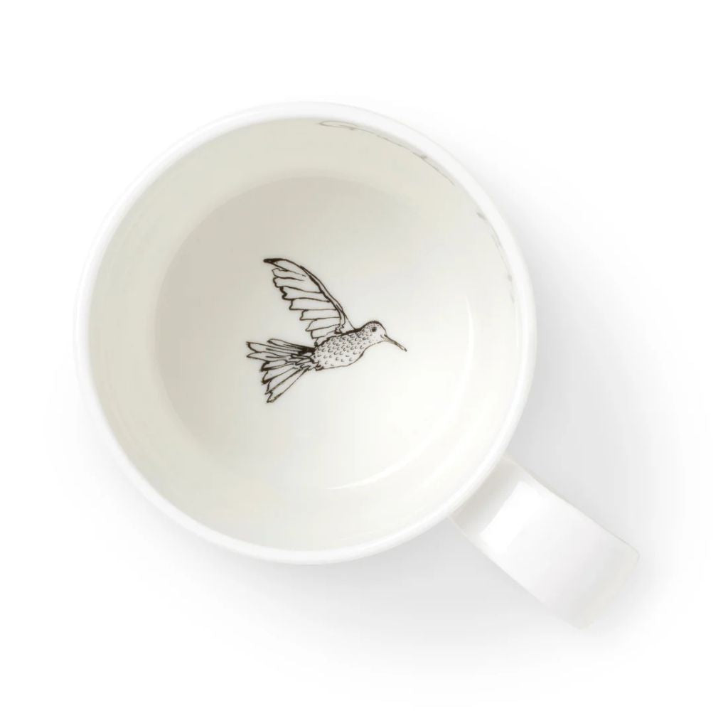 Inside of the Garden Party Bird Mug