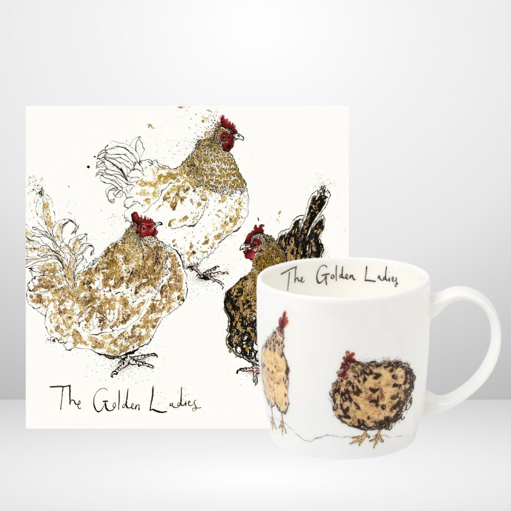 Golden Ladies Mug & Card Gift