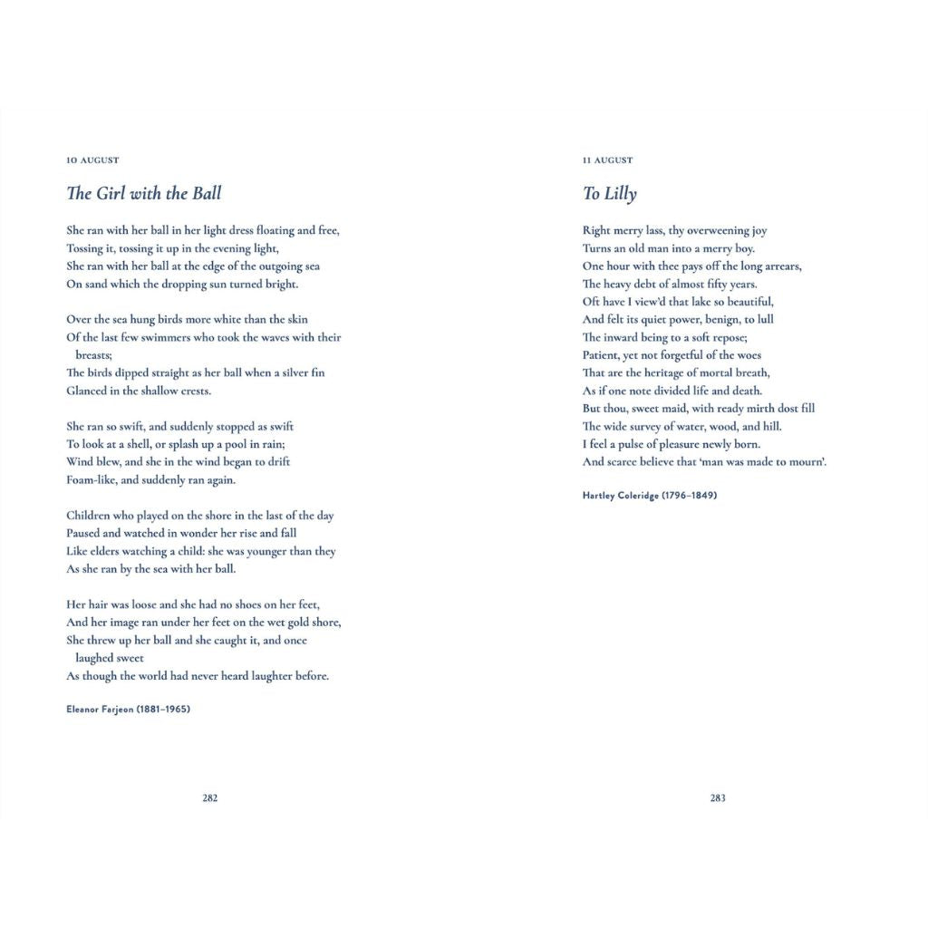 Two poems on a white background
