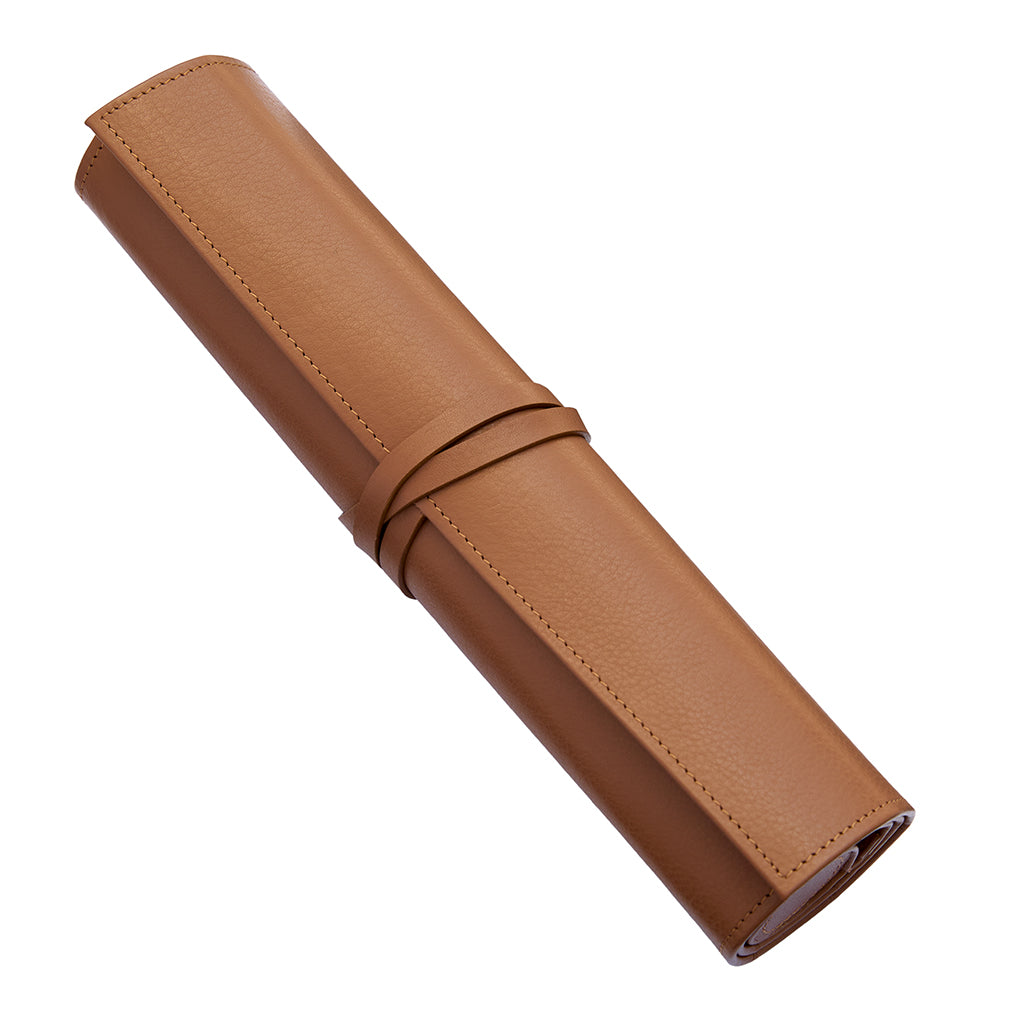 Travel backgammon shown on a plain white background.