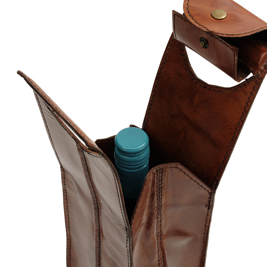 wine carrier with bottle in
