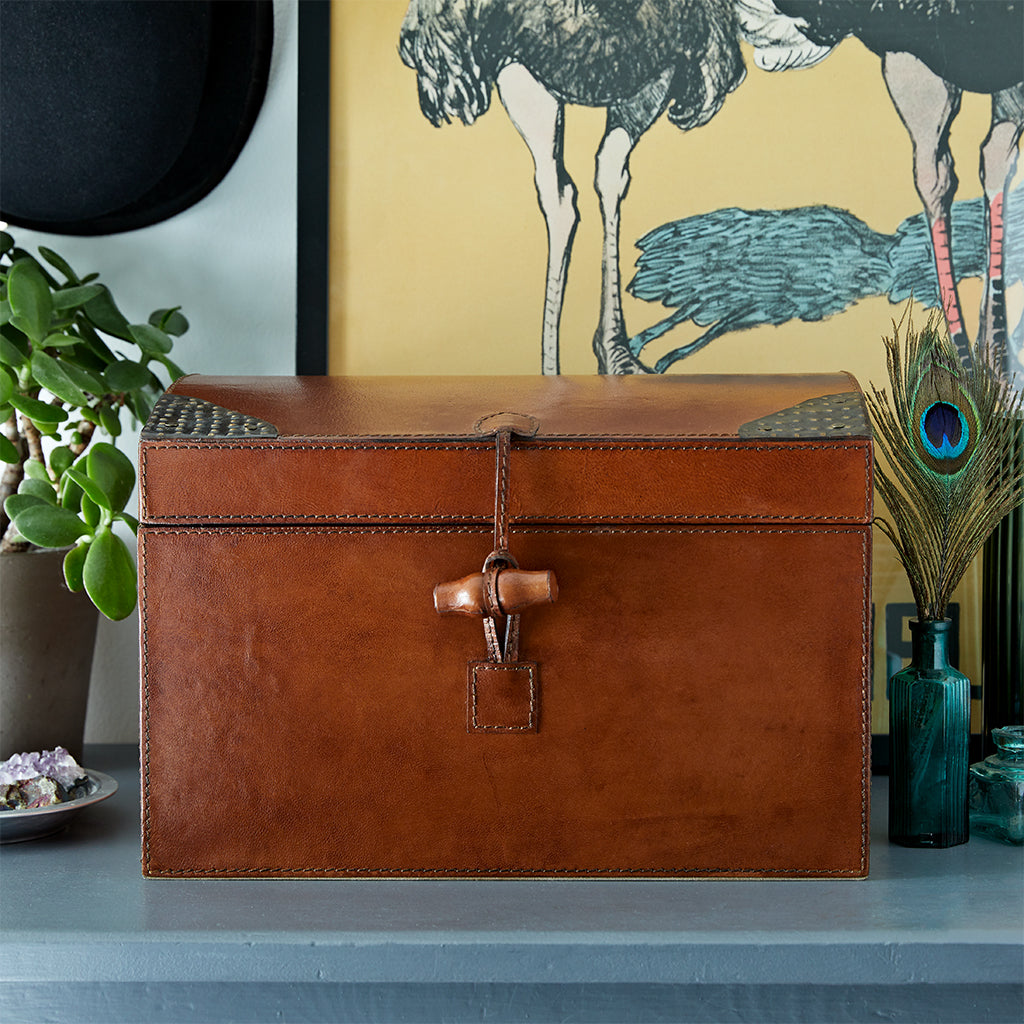 Leather Keepsake Memory Box