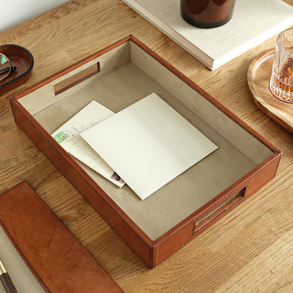Leather Paper Tray